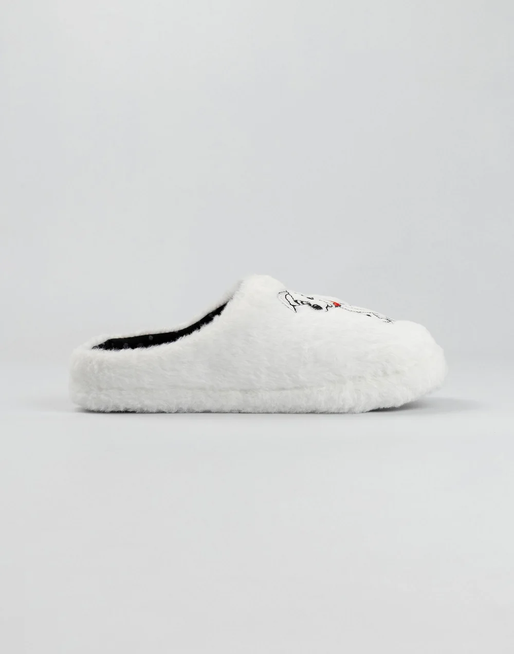 Vanilla Underground Disney 101 Dalmatians Adult White Mule Slippers - 7-8 Image 3