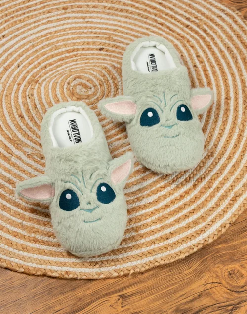Vanilla Underground Star Wars Adult Green Mule Slippers - 11-12 Image 2