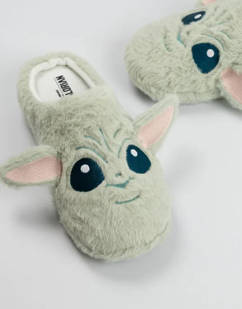 Vanilla Underground Star Wars Adult Green Mule Slippers - 11-12 Image 4