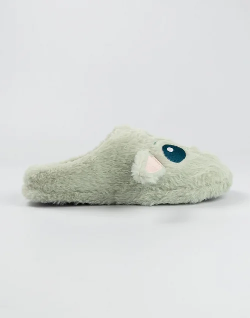 Vanilla Underground Star Wars Adult Green Mule Slippers - 11-12 Image 3