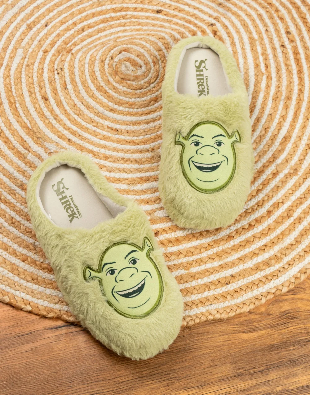 Vanilla Underground Shrek Unisex Green Character Face Mule Slippers (3-12 UK) - 11-12 Image 2