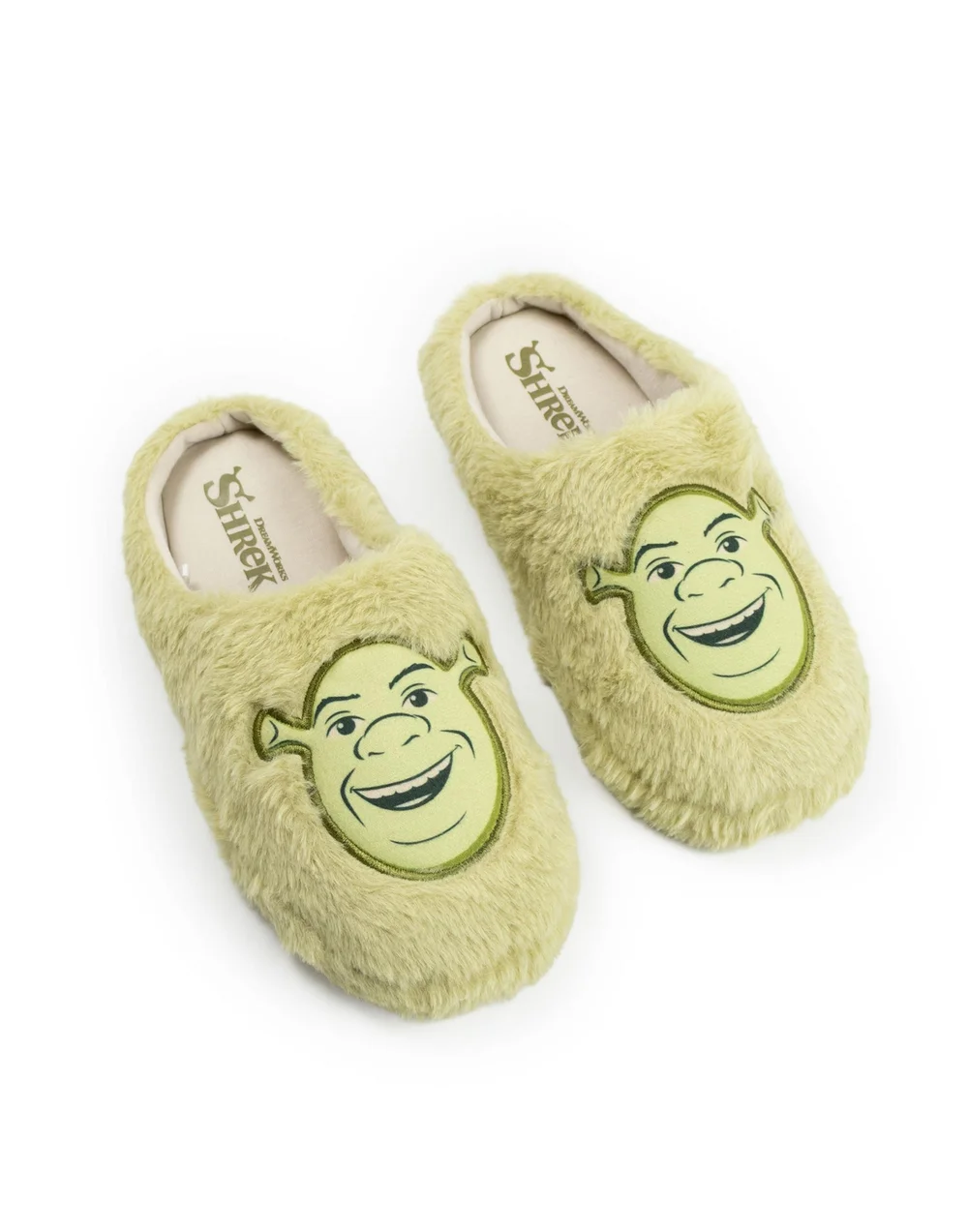Vanilla Underground Shrek Unisex Green Character Face Mule Slippers (3-12 UK) - 11-12 Image 1