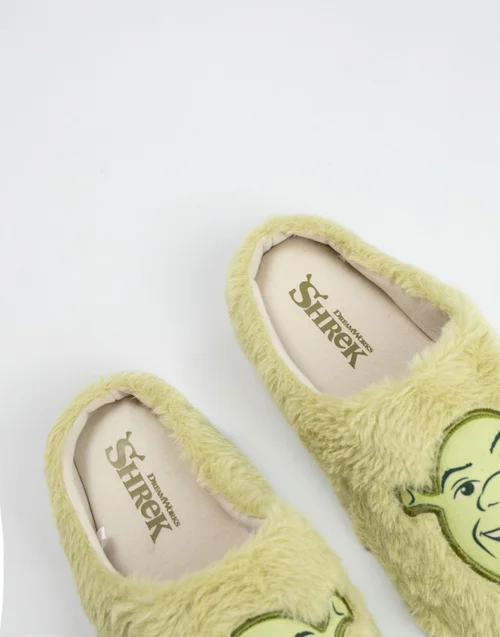 Vanilla Underground Shrek Unisex Green Character Face Mule Slippers (3-12 UK) - 11-12 Image 3