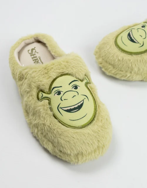Vanilla Underground Shrek Unisex Green Character Face Mule Slippers (3-12 UK) - 11-12 Image 5