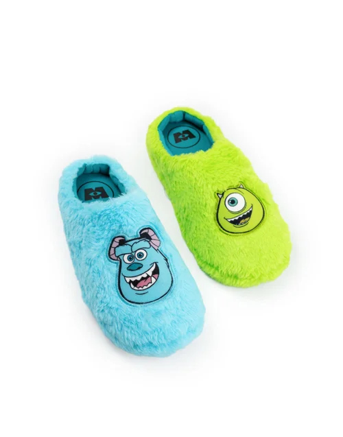 Vanilla Underground Disney Monsters Inc Adult Blue Mule Slippers - 7-8 Image 1