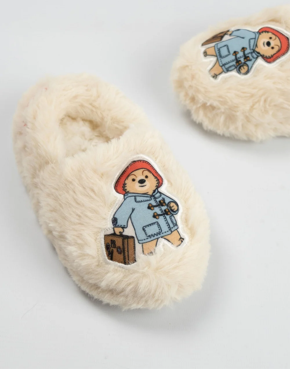 Vanilla Underground Paddington Bear Kids Cream Loafer Slippers (Younger 6-Older 5) - 7 Infants Image 5