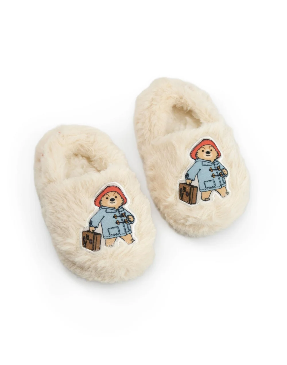 Vanilla Underground Paddington Bear Kids Cream Loafer Slippers (Younger 6-Older 5) - 7 Infants Image 1