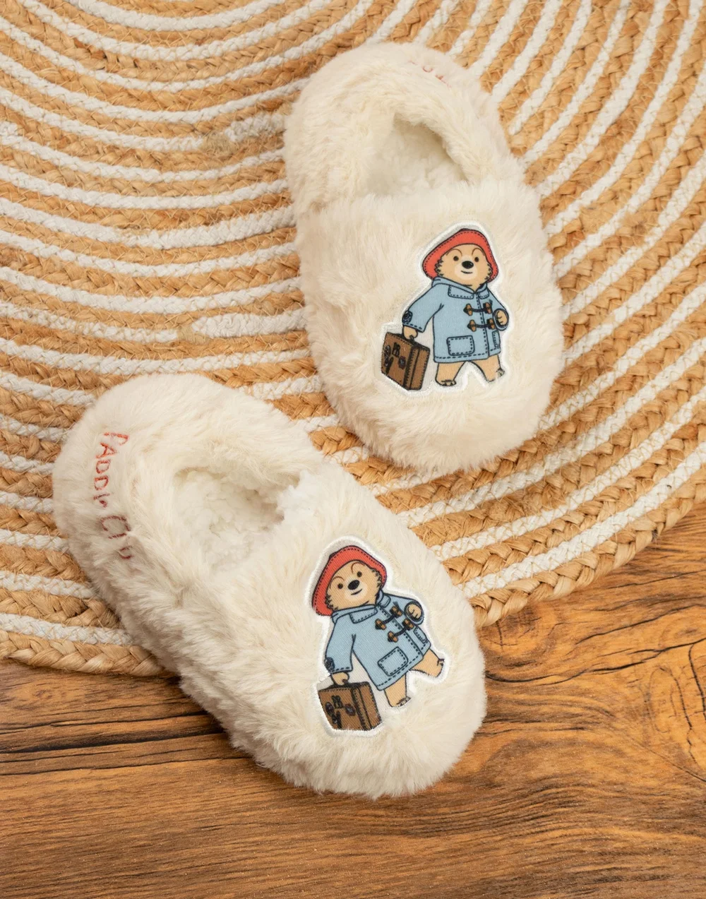 Vanilla Underground Paddington Bear Kids Cream Loafer Slippers (Younger 6-Older 5) - 7 Infants Image 2