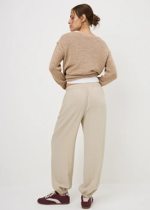 Oatmeal Cuffed Co Ord Trousers - 14 Image 2