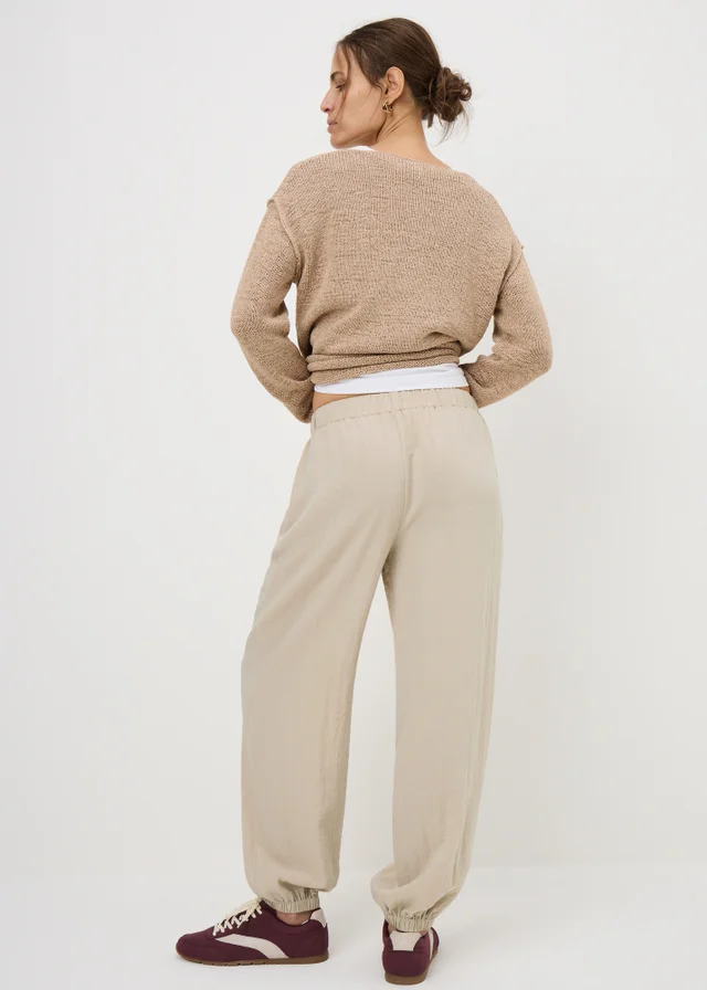 Oatmeal Cuffed Co Ord Trousers