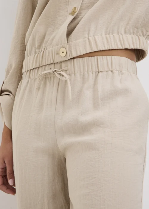 Oatmeal Cuffed Co Ord Trousers - 14 Image 3