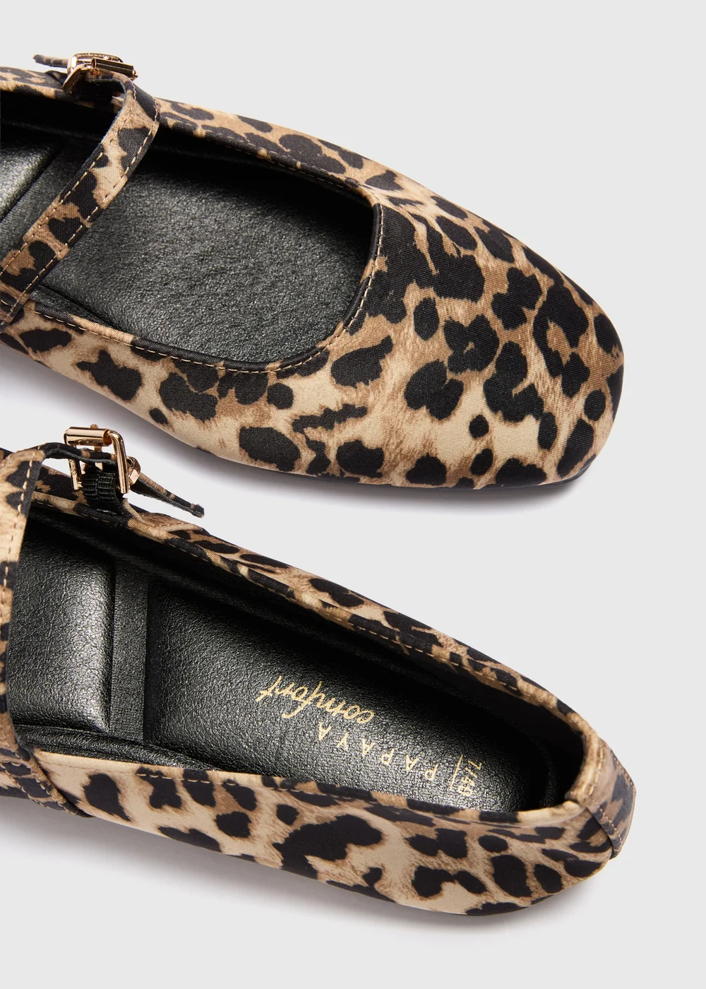 Beige Leopard Mary Jane Ballet Flats - 3 Image 2