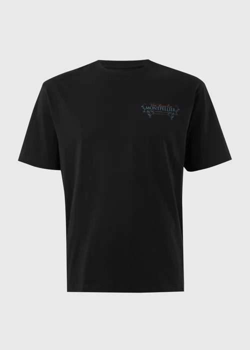 Black Montpellier Graphic T-Shirt - XS Image 4