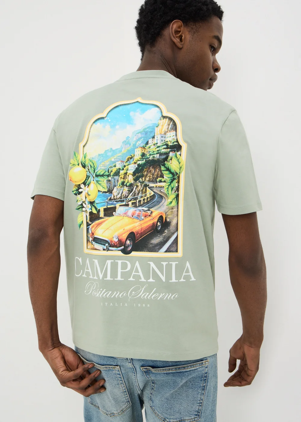 Iceberg Green Back Graphic T-Shirt - XS Image 2