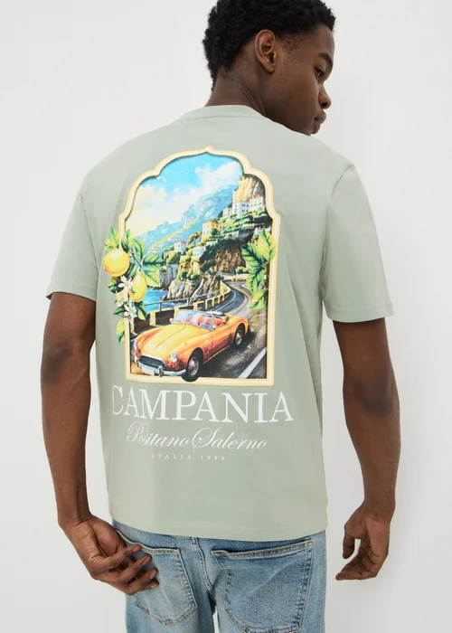 Iceberg Green Back Graphic T-Shirt - XS Image 2