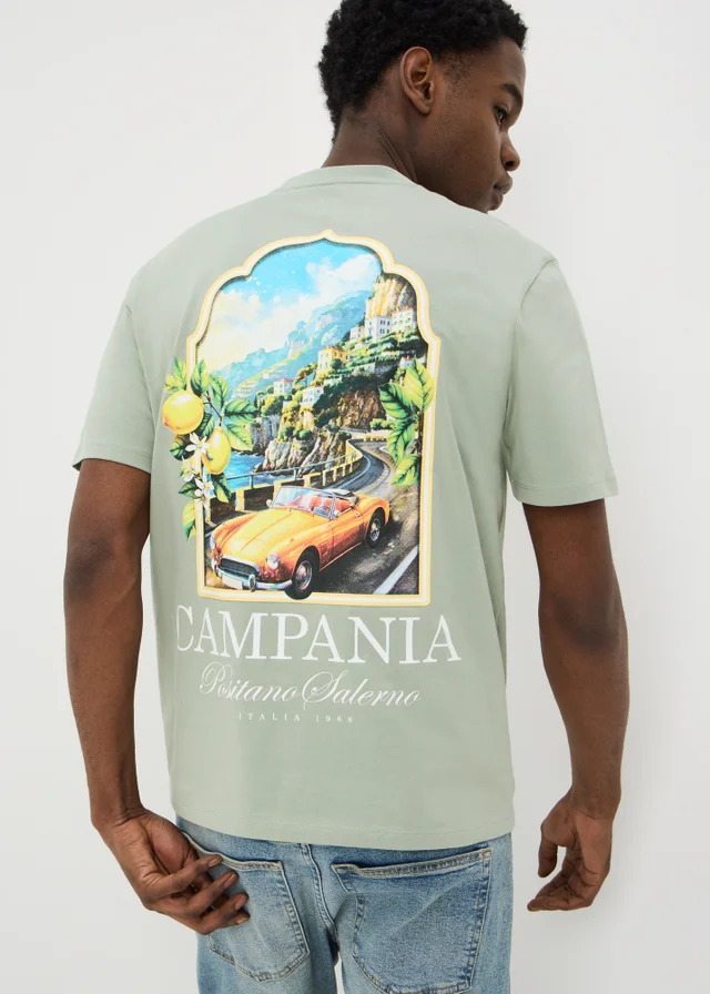 Iceberg Green Back Graphic T-Shirt