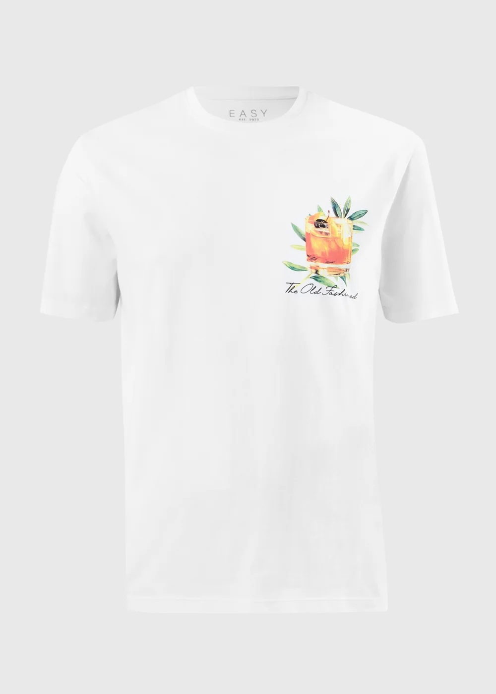 White Cocktail Back Graphic T-Shirt - XS Image 4
