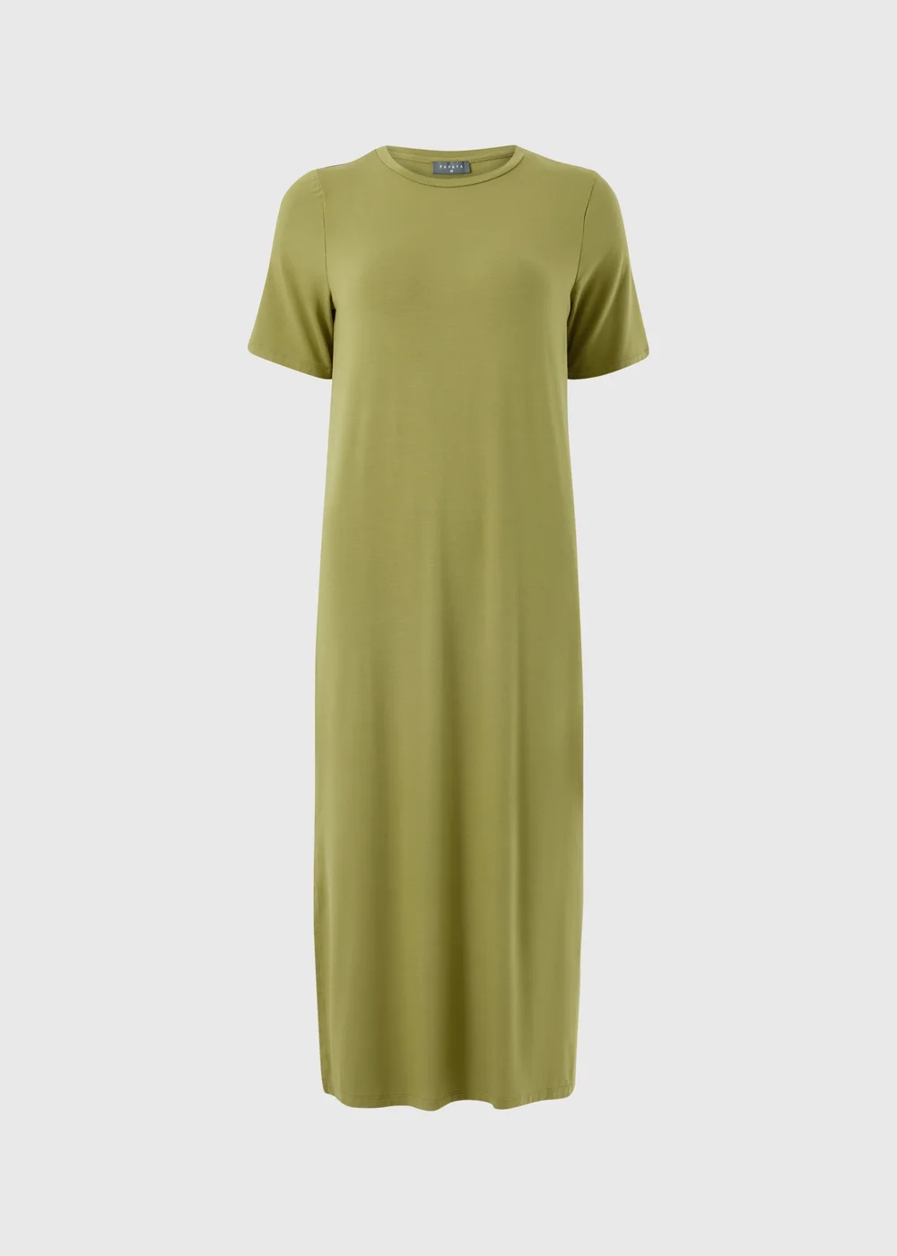 Khaki T-Shirt Midi Dress - 12 Image 4
