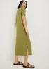Khaki T-Shirt Midi Dress - 12 Image 2
