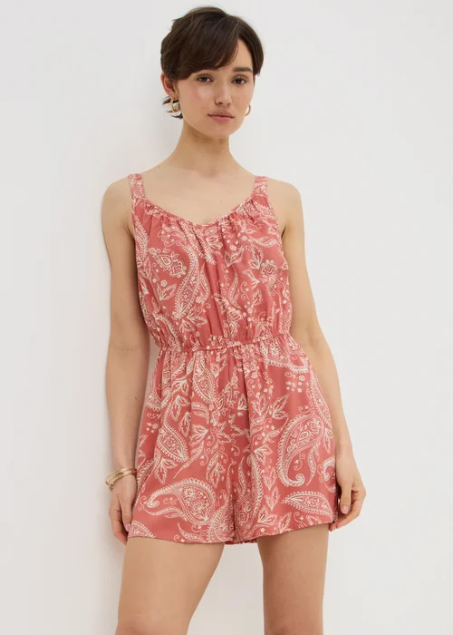 Pink Paisley Playsuit - 8 Image 2