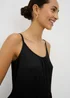 Black Crinkle Cami Tiered Mini Dress - 24 Image 3