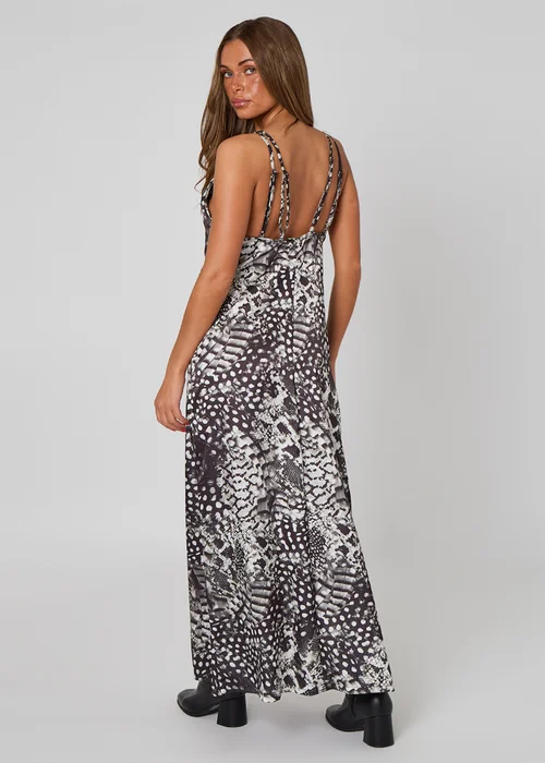 Urban Bliss Black High Neck Animal Dress - 8 Image 4