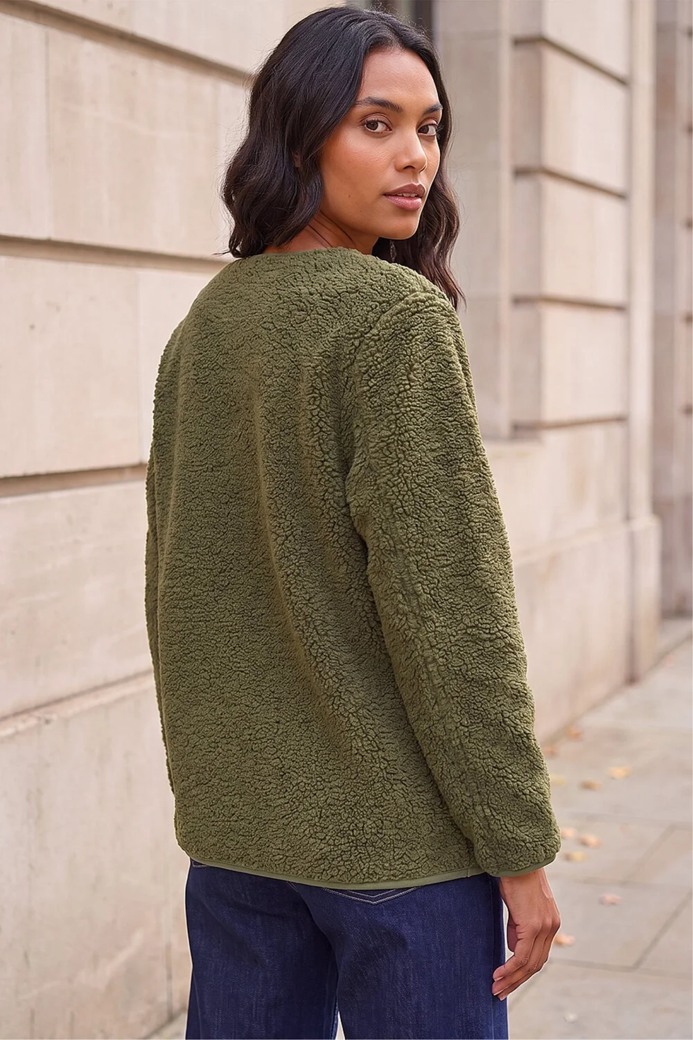 Roman Khaki Fleece Pocket Front Jacket - 12 Image 4