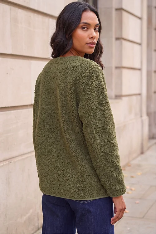 Roman Khaki Fleece Pocket Front Jacket - 12 Image 4