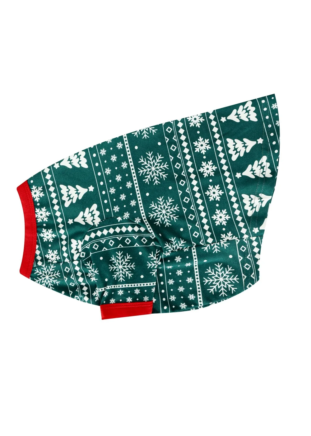 My Christmas Pyjamas Green Yuletide Pet One-Piece Matching Pyjamas - Small Image 2