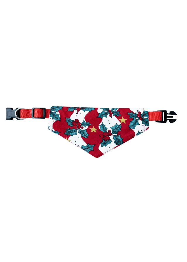 My Christmas Pyjamas Red Mistletoe & Wine Pet Matching Bandana