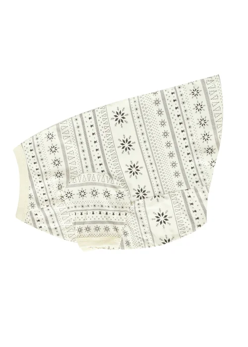 My Christmas Pyjamas Cream Snow White Pet One-Piece Matching Pyjamas - Extra small Image 2