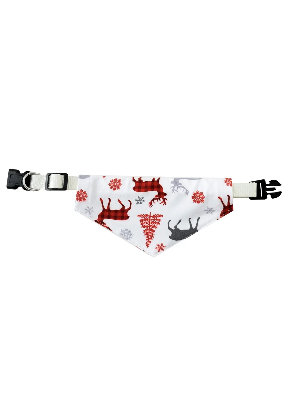 My Christmas Pyjamas White Christmas Kisses Pet Matching Bandana - Small Image 2