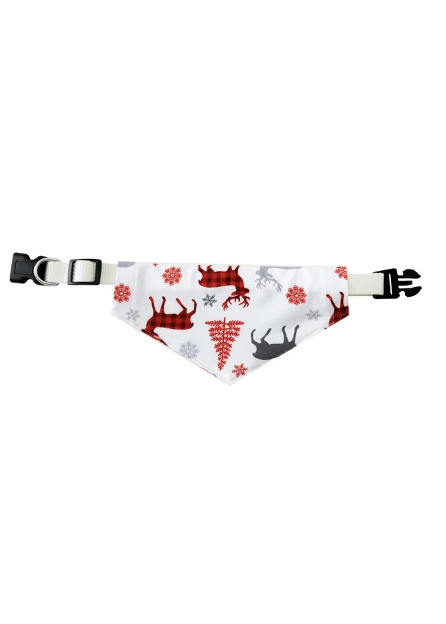 My Christmas Pyjamas White Christmas Kisses Pet Matching Bandana