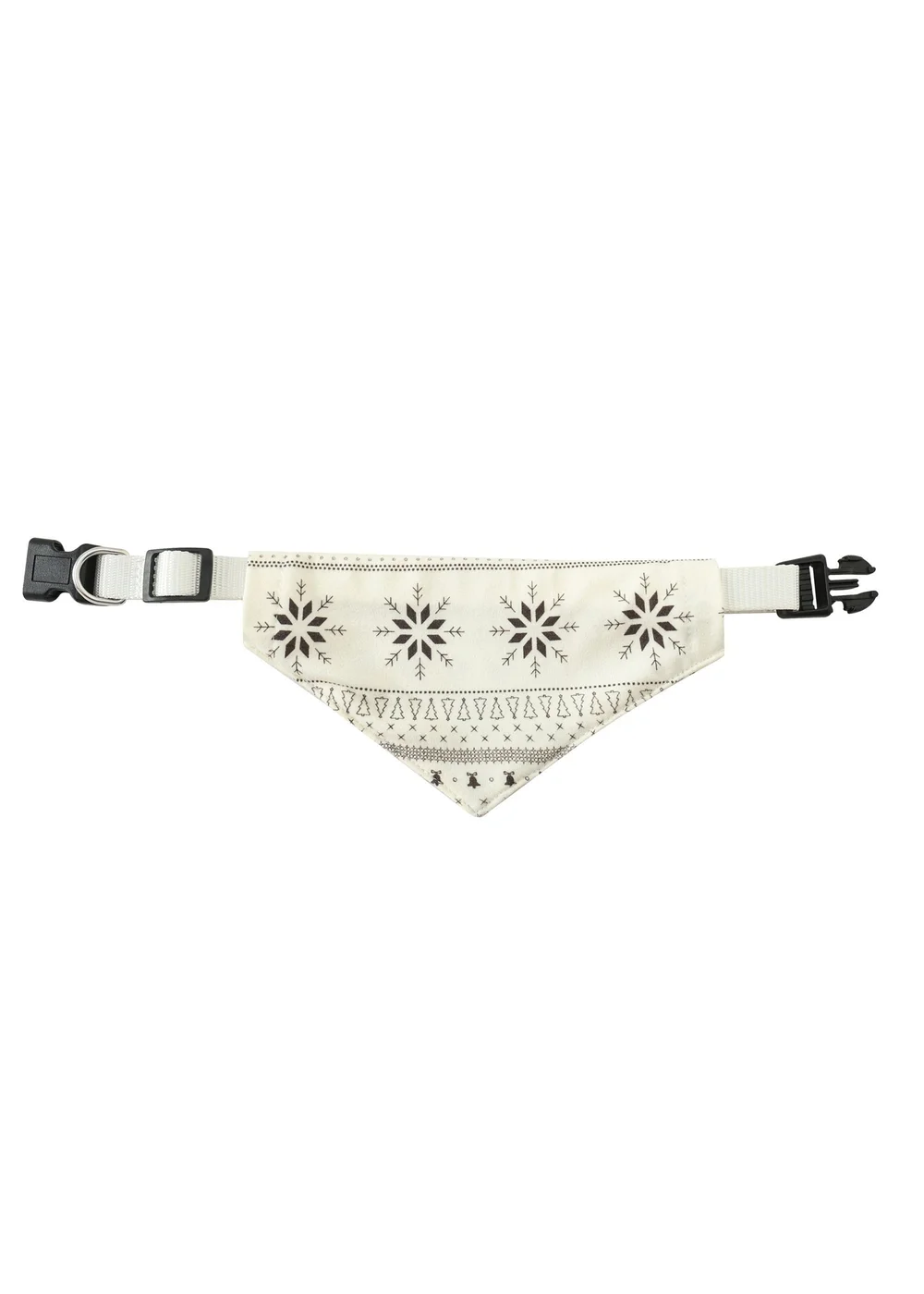 My Christmas Pyjamas Cream Snow White Pet Matching Bandana - Small Image 1