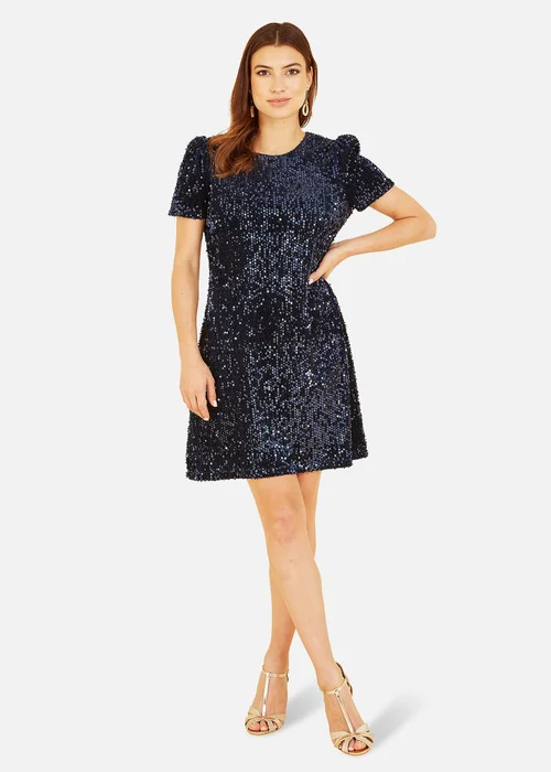 Yumi Navy Sequin Tunic - 22 Image 2