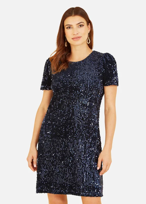 Yumi Navy Sequin Tunic - 22 Image 1