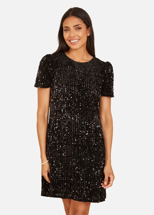 Yumi Black Sequin Tunic - 18 Image 1