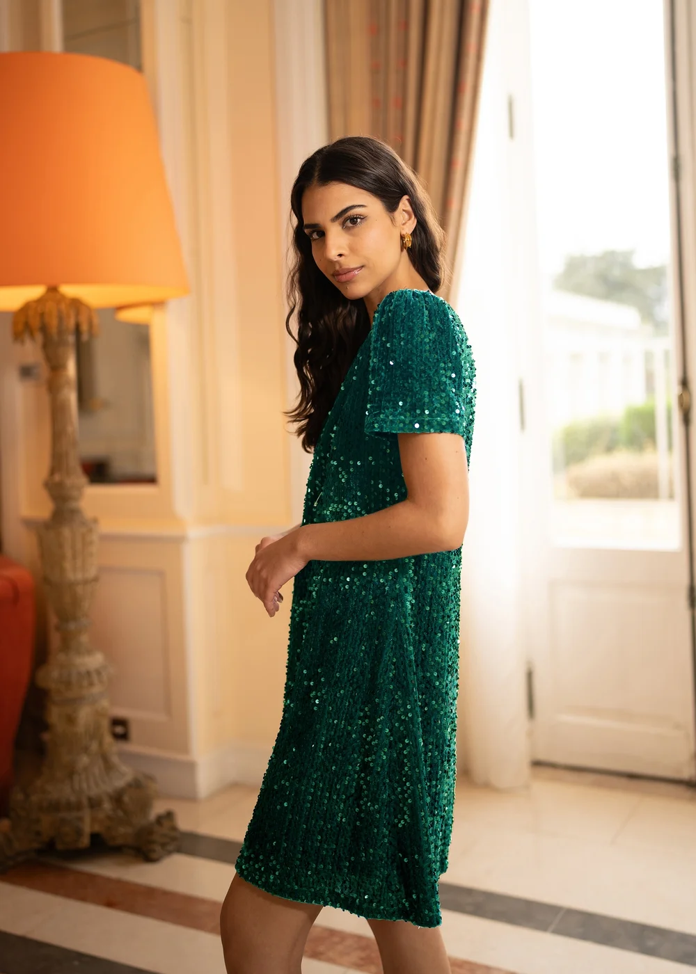 Yumi Green Sequin Tunic - 18 Image 3