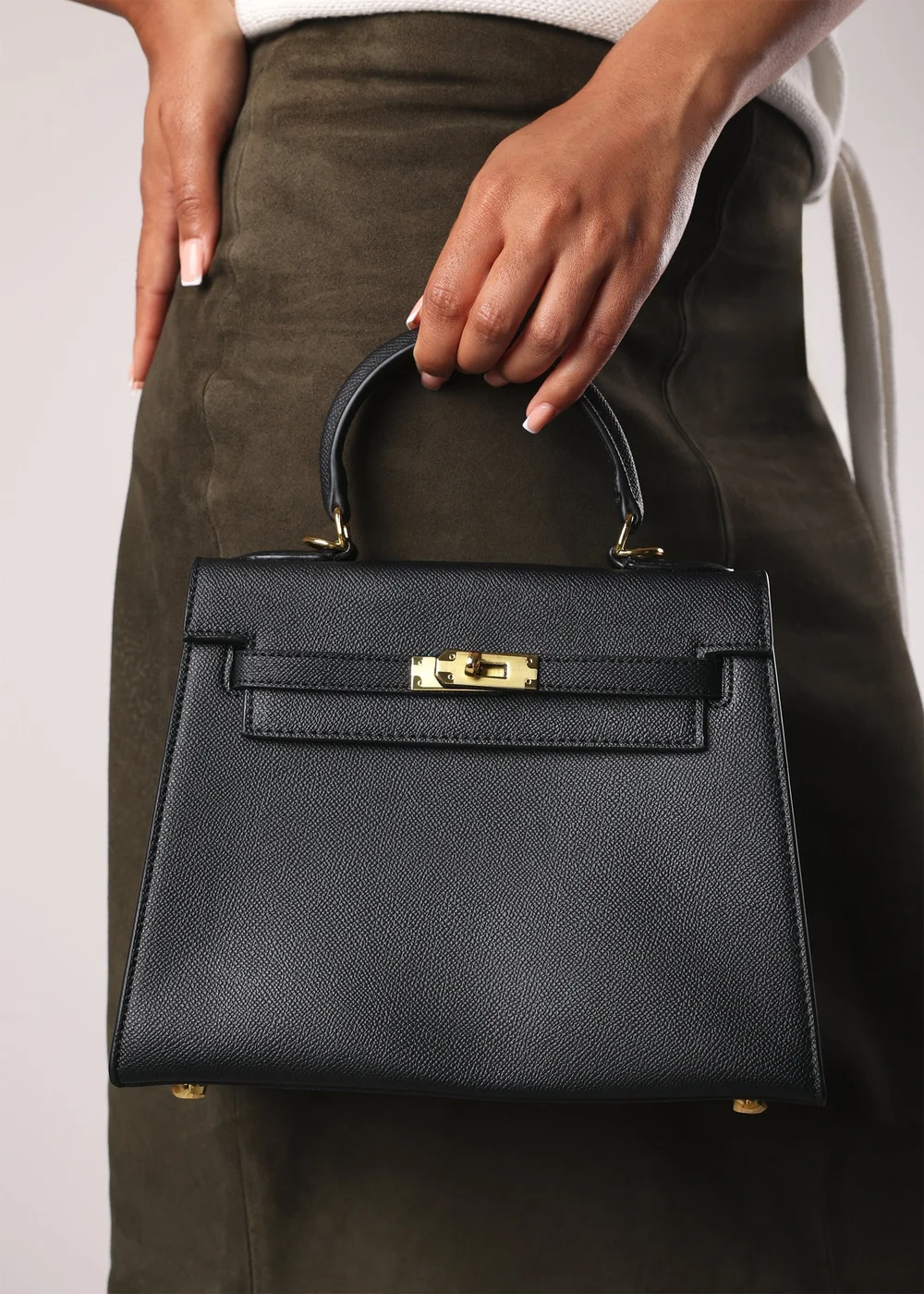 Where's That From Lluvia Black Mini Top Handle Tote Bag - One Size Image 1