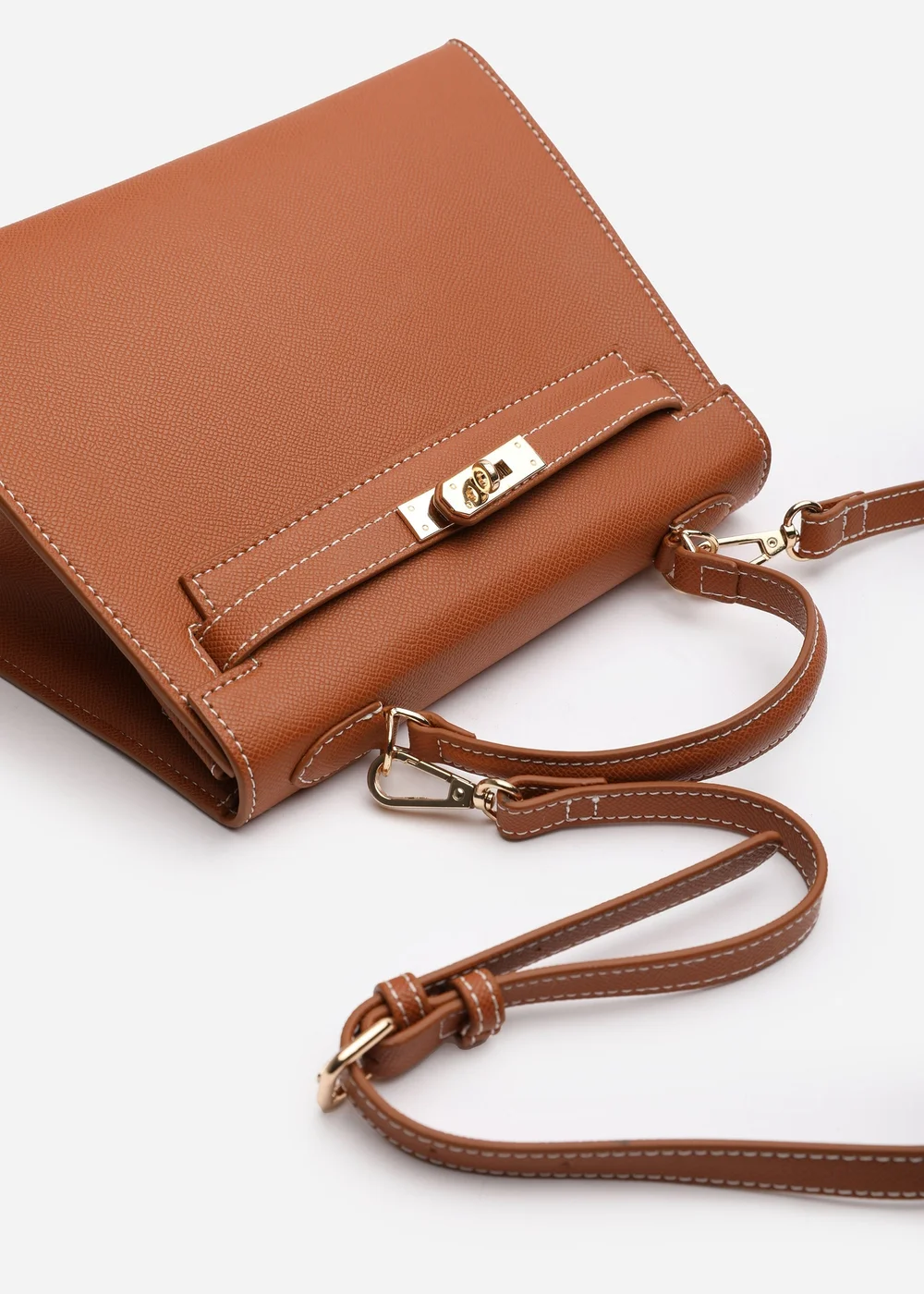 Where's That From Lluvia Tan Mini Top Handle Tote Bag - One Size Image 5
