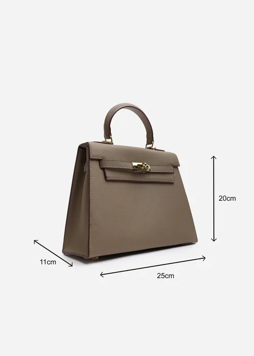 Where's That From Lluvia Taupe Mini Top Handle Tote Bag - One Size Image 1