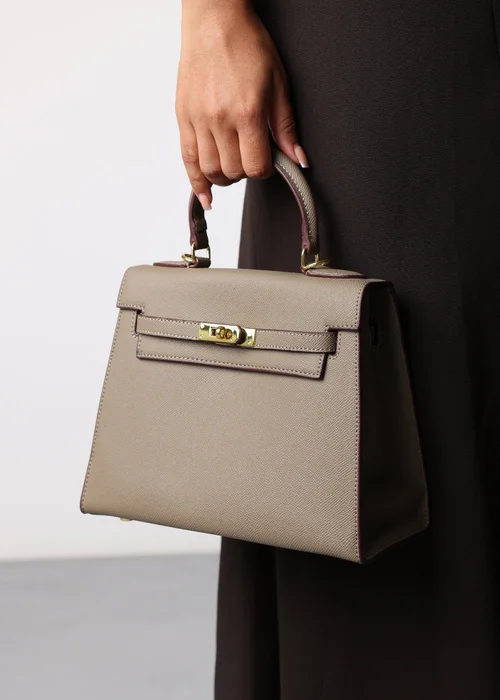 Where's That From Lluvia Taupe Mini Top Handle Tote Bag - One Size Image 2