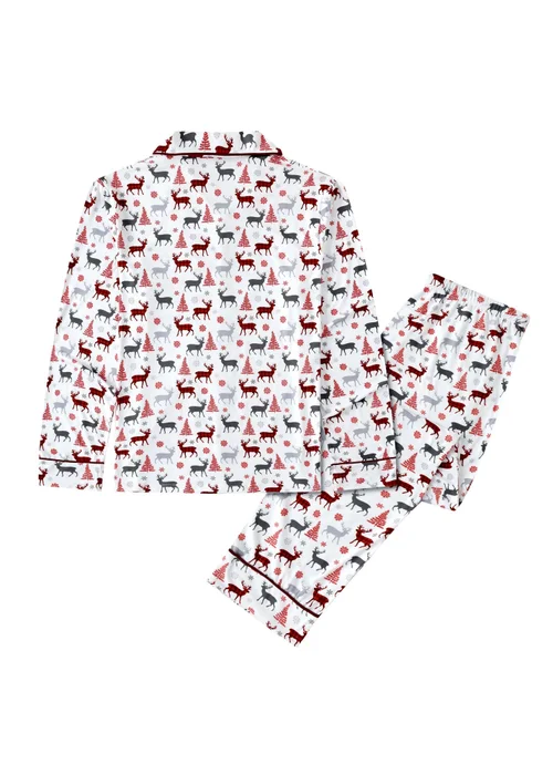 My Christmas Pyjamas White Christmas Kisses Two-Piece Long Matching Pyjama Set - Size 18-20 Image 3