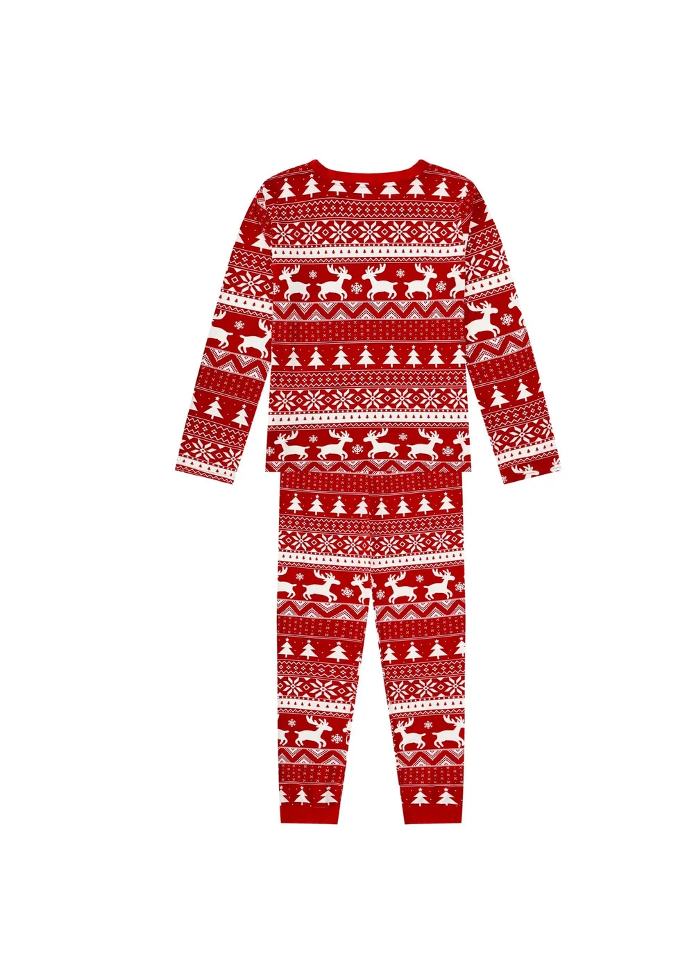 My Christmas Pyjamas Red Nativity Two-Piece Long Matching Pyjama Set - Size 18-20 Image 2