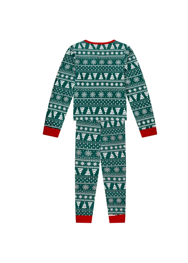My Christmas Pyjamas Green Yuletide Two-Piece Long Matching Pyjama Set