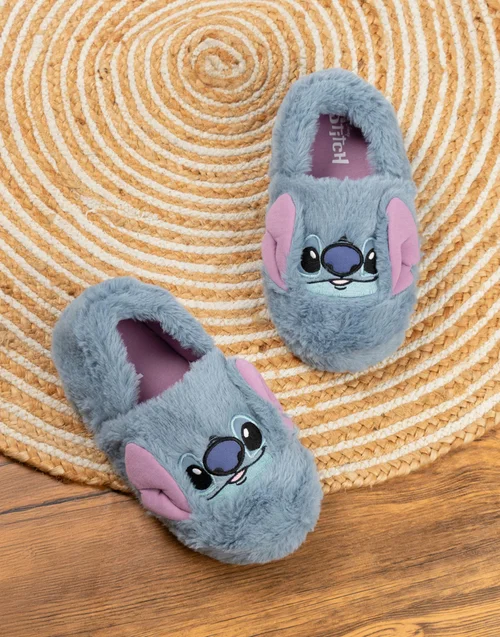 Vanilla Underground Disney Lilo & Stitch Kids Blue Loafer Slippers (Older 12-5) - 12 Infants Image 2