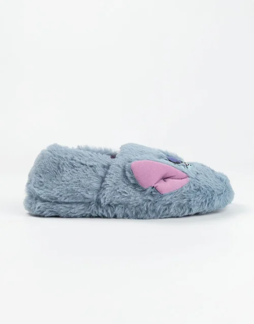 Vanilla Underground Disney Lilo & Stitch Kids Blue Loafer Slippers (Older 12-5) - 12 Infants Image 4