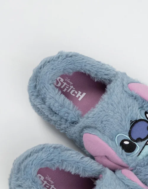 Vanilla Underground Disney Lilo & Stitch Kids Blue Loafer Slippers (Older 12-5) - 12 Infants Image 3