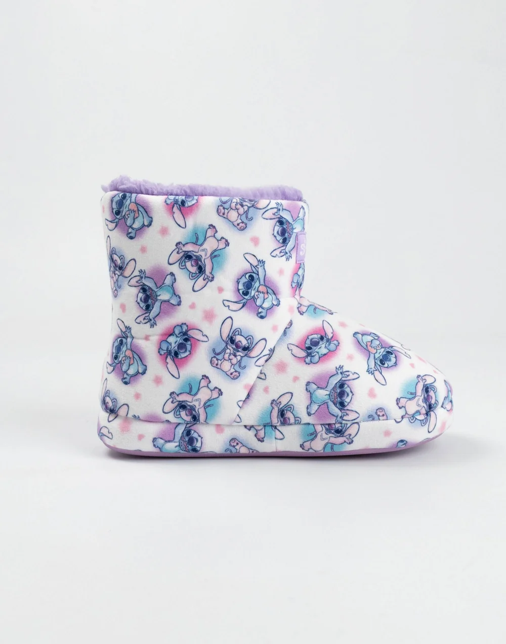 Vanilla Underground Disney Lilo & Stitch Kids White/Purple Slipper Boots (Older 12-5) - 13 Infants Image 4