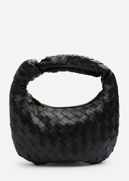 Where's That From Womens Aura Classic Woven Hobo Bag In Black - One Size Image 1